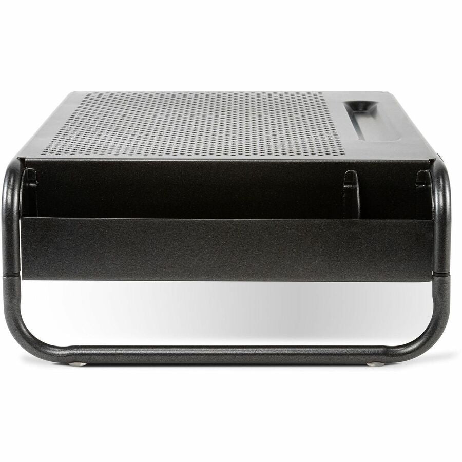 Allsop Metal Art Organizer 5 Monitor Stand with Drawer - 5.10" Height x 18" Width x 11.80" Depth - Desktop - Powder Coated - Steel - Black