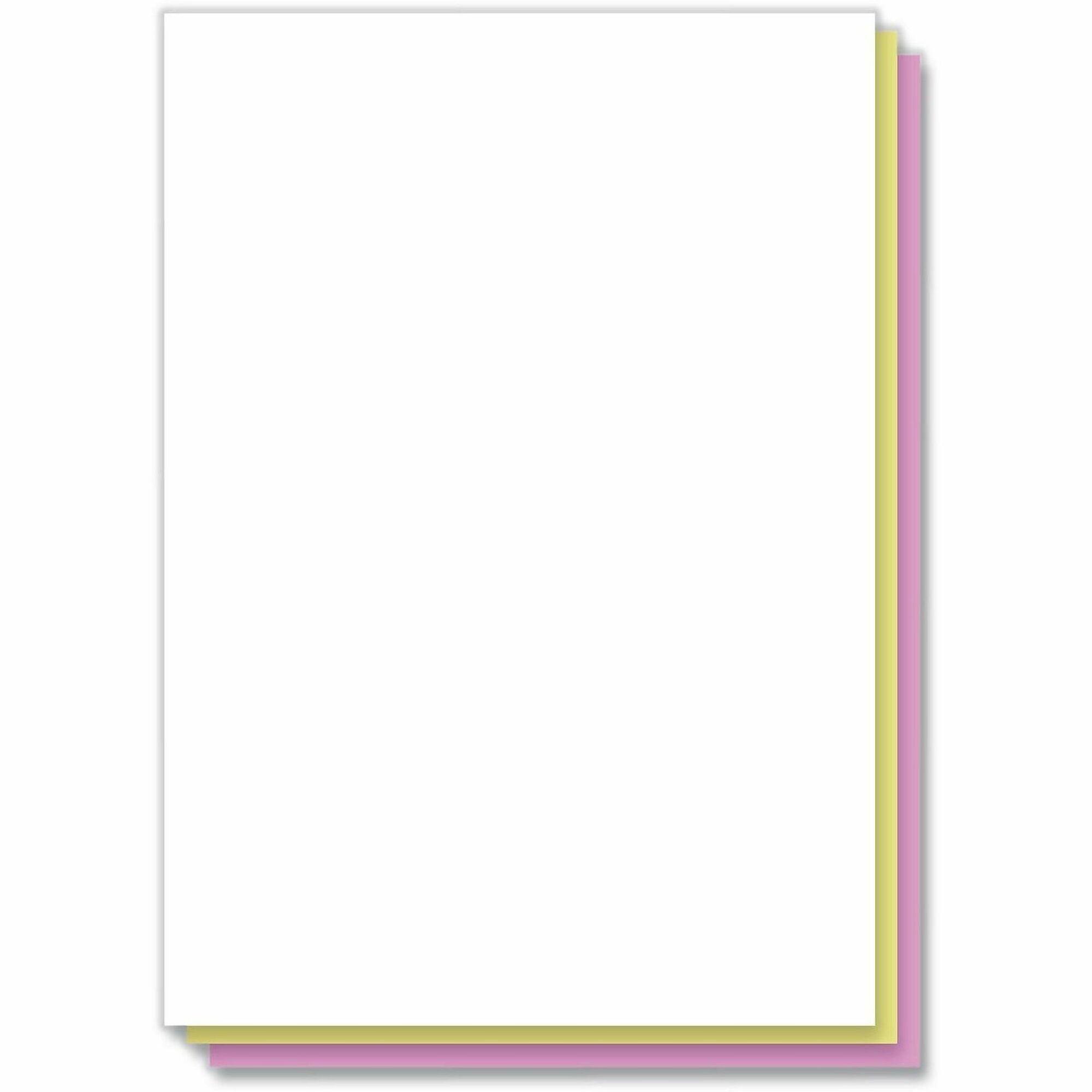 ICONEX 3-part Digital Carbonless Form Paper - White, Yellow - 5 / Carton