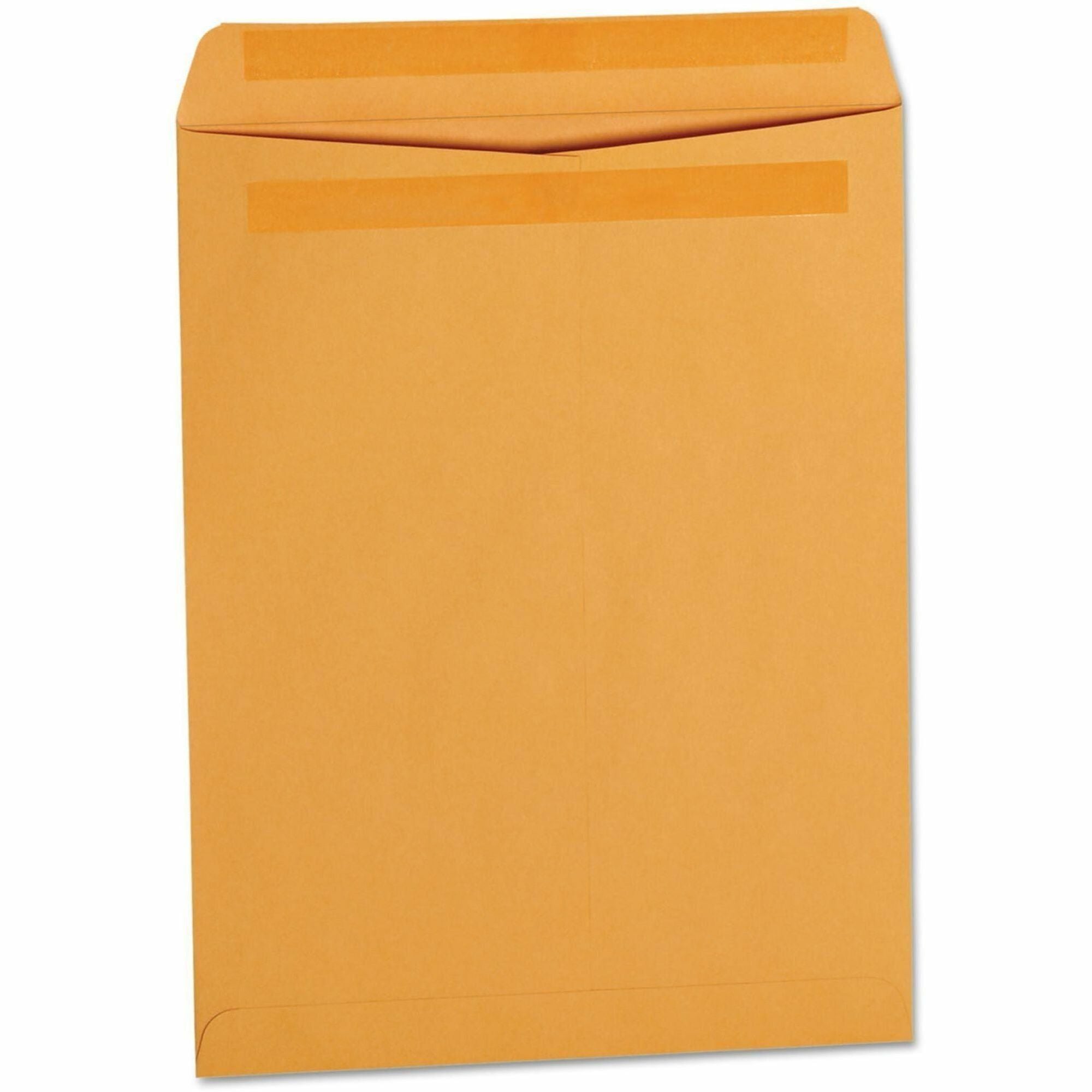 Universal Envelope - Catalog - #13 1/2 - 28 lb - Self Adhesive - Brown Kraft - Kraft Paper - 250 / Box