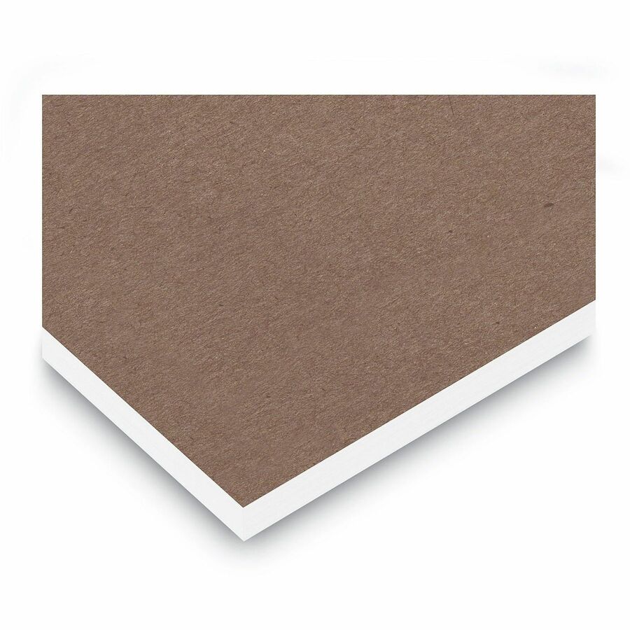 Universal Scratch Pads, Unruled, 5 x 8, White, 100 Sheets, 12/Pack - 1 Subject(s) - 100 Sheets - Plain - Glued - Unruled Front Ruling - 16 lb Basis Weight - 8" Height x 5" Width - White Paper - 12 / Pack