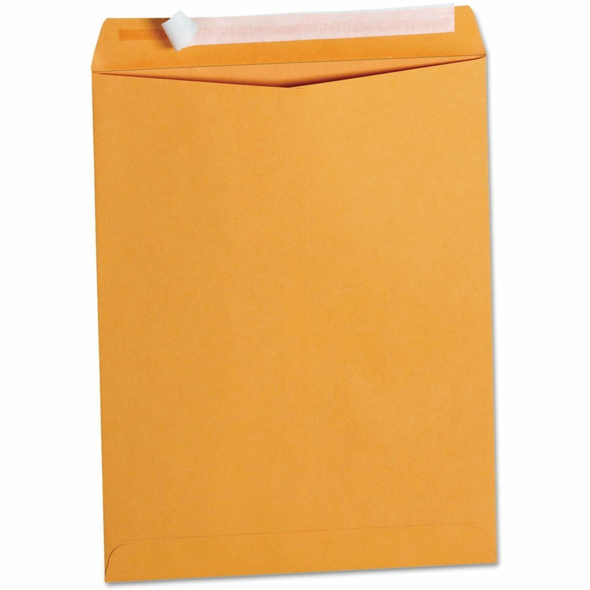 Universal Envelope - Catalog - #13 1/2 - 28 lb - Self Adhesive - Natural Kraft - Kraft Paper - 100 / Box
