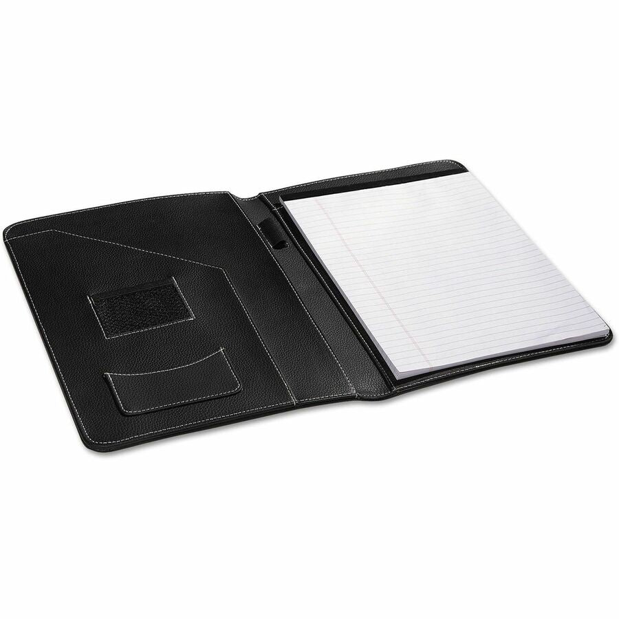 Universal Pad Folio - 8 1/2" x 11" - Black - 6 Each