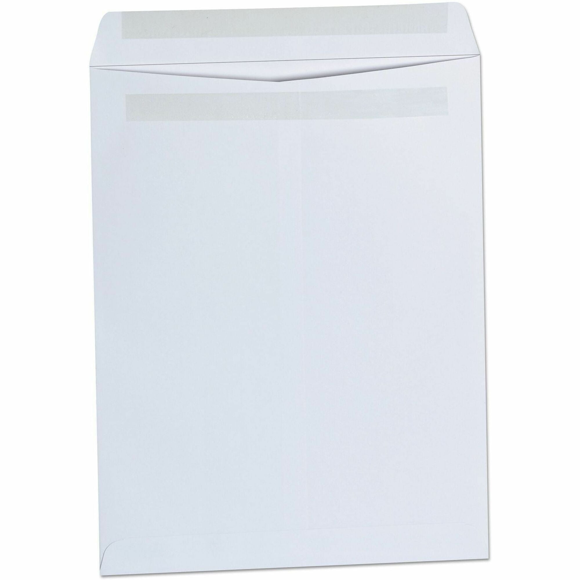 Universal Envelope - Catalog - #13 1/2 - 28 lb - Self Adhesive - White - Paper Stock - 100 / Box