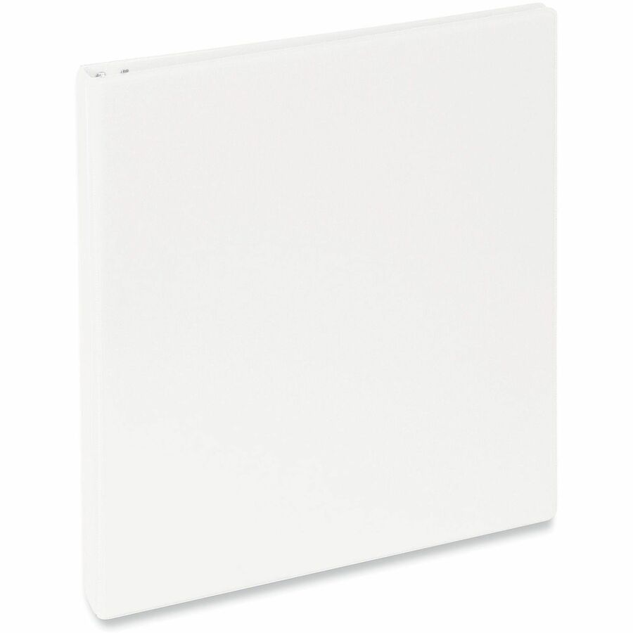 Universal Slant D-Ring View Binder, 3 Rings, 0.5" Capacity, 11 x 8.5, White - 1/2" Binder Capacity - Letter - 8 1/2" x 11" Sheet Size - 120 Sheet Capacity - 3 Ring(s) - Fastener(s): Ring - Pocket(s): 2, Inside Front & Back - Polypropylene - White - Non...