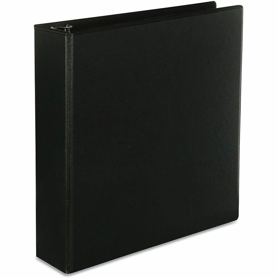 Universal Slant D-Ring View Binder, 3 Rings, 2" Capacity, 11 x 8.5, Black - 2" Binder Capacity - Letter - 8 1/2" x 11" Sheet Size - 500 Sheet Capacity - 3 Ring(s) - Fastener(s): Ring - Pocket(s): 2, Inside Front & Back - Polypropylene - Black - Non-sti...