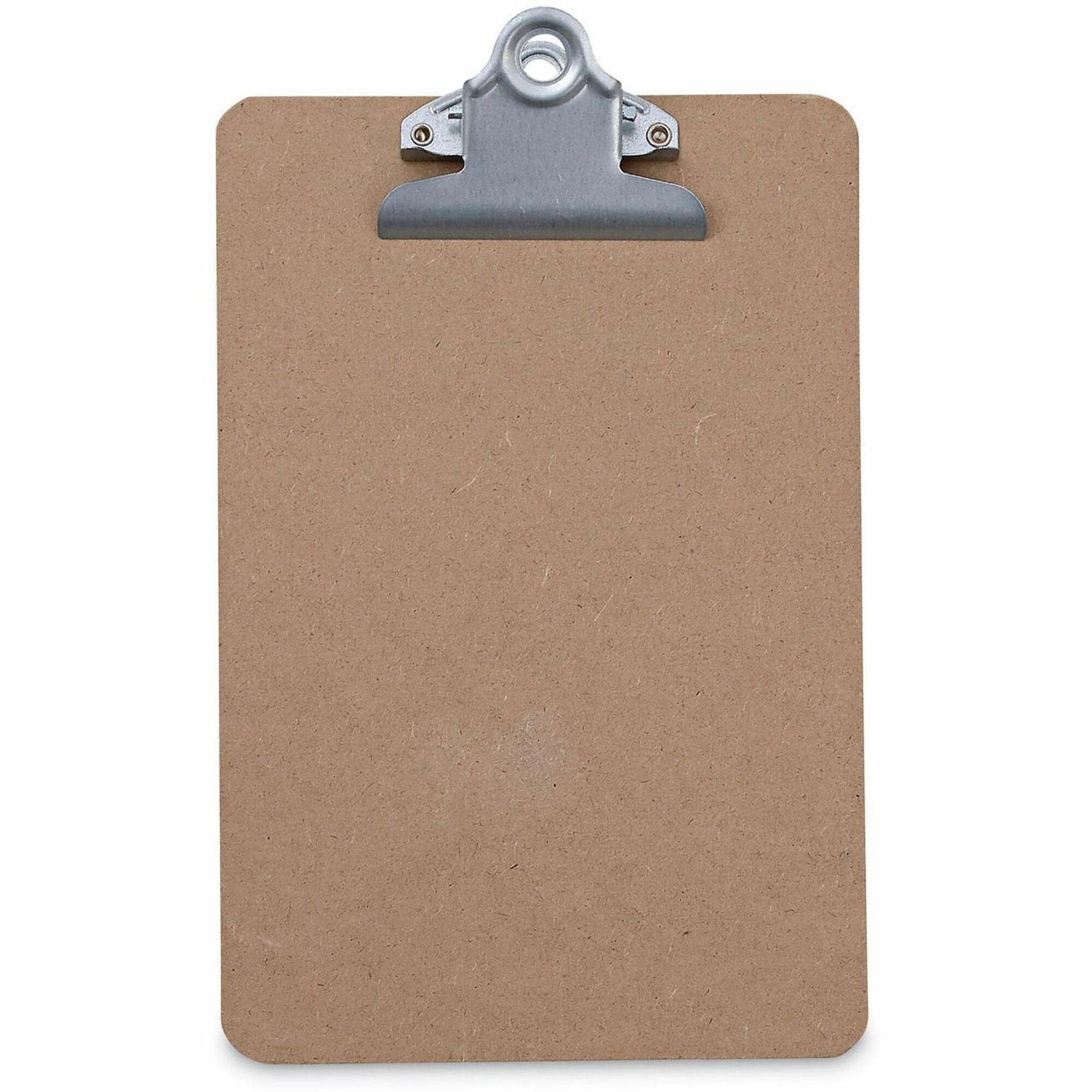 Universal Clipboard - 0.75" Clip Capacity - Storage for Document, Form, Paper - 5" x 8" Sheet Size - Hardboard - Brown - 1 / Each