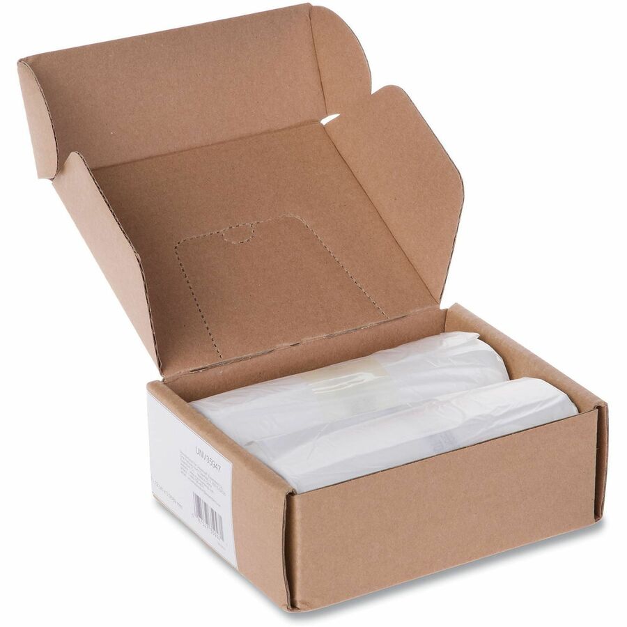 Universal Shredder Bag - 16 gal - 28" Height x 13" Width x 13" Depth - High-density Polyethylene (HDPE) Resin - Clear - 100 / Box