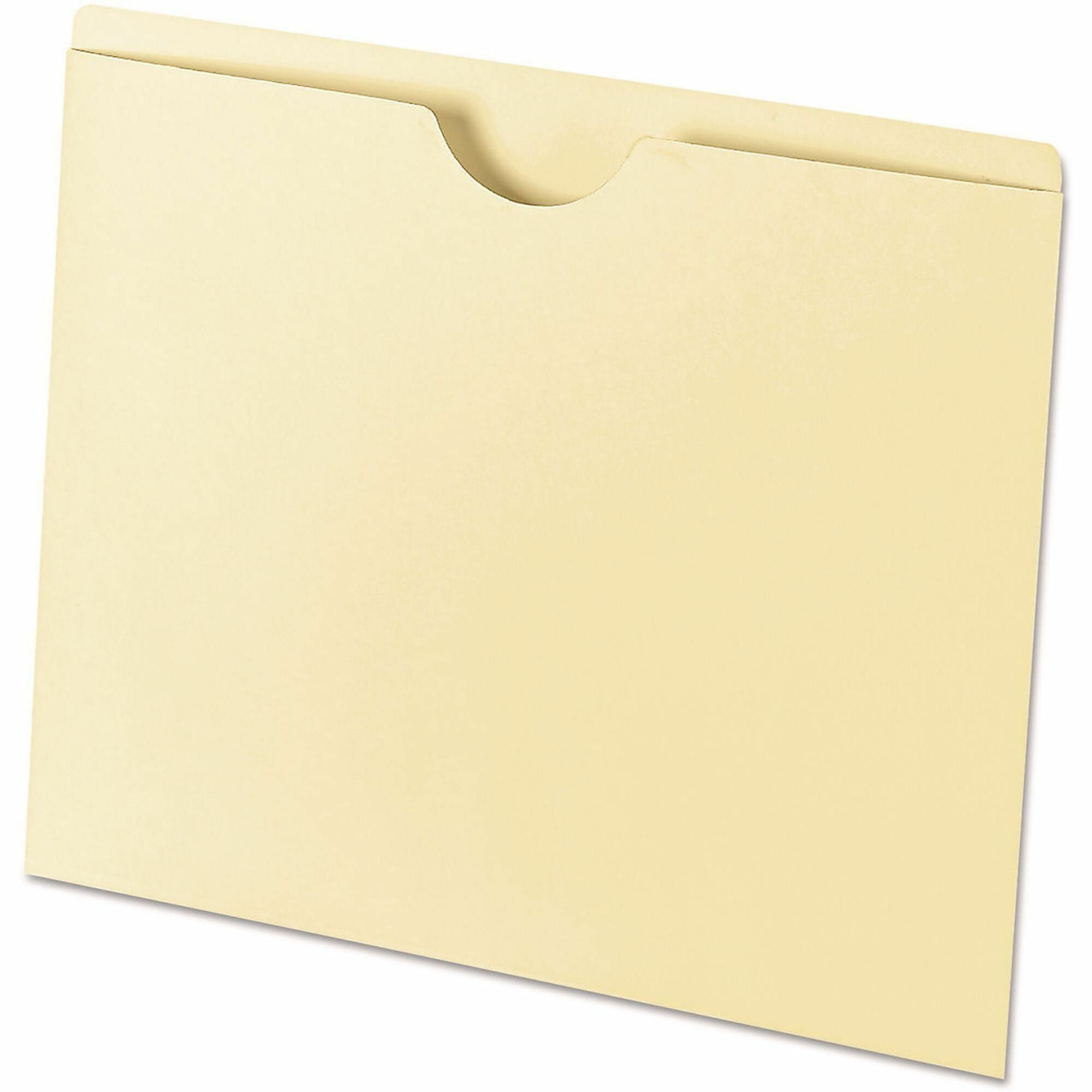 Universal Letter File Jacket - 8 1/2" x 11" - 1/2" Expansion - Paper, Manila - Manila - Unpunched - 100 Box