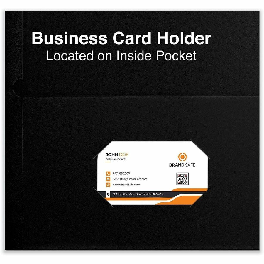 Universal Pocket Folder - 11" x 8 1/2" - 2 Inside Front & Back Pocket(s) - 25 Box