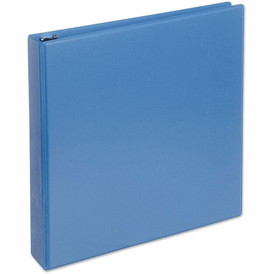 Universal Slant D-Ring View Binder, 3 Rings, 1.5" Capacity, 11 x 8.5, Light Blue - 1 1/2" Binder Capacity - Letter - 8 1/2" x 11" Sheet Size - 350 Sheet Capacity - 3 Ring(s) - Fastener(s): Ring - Pocket(s): 2, Inside Front & Back - Polypropylene - Ligh...