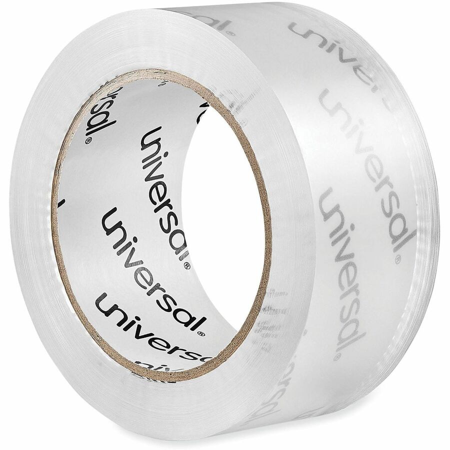 Universal Packaging Tape - 109 yd Length x 1.88" Width x 1.7 mil Thickness - 3" Core - Clear - Acrylic - Plastic Backing - 6 / Pack