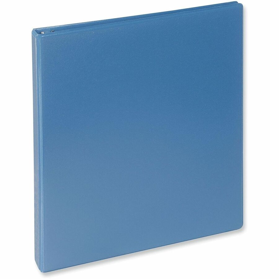 Universal Slant D-Ring View Binder, 3 Rings, 1" Capacity, 11 x 8.5, Light Blue - 1" Binder Capacity - Letter - 8 1/2" x 11" Sheet Size - 220 Sheet Capacity - 3 Ring(s) - Fastener(s): Ring - Pocket(s): 2, Inside Front & Back - Polypropylene - Light Blue...