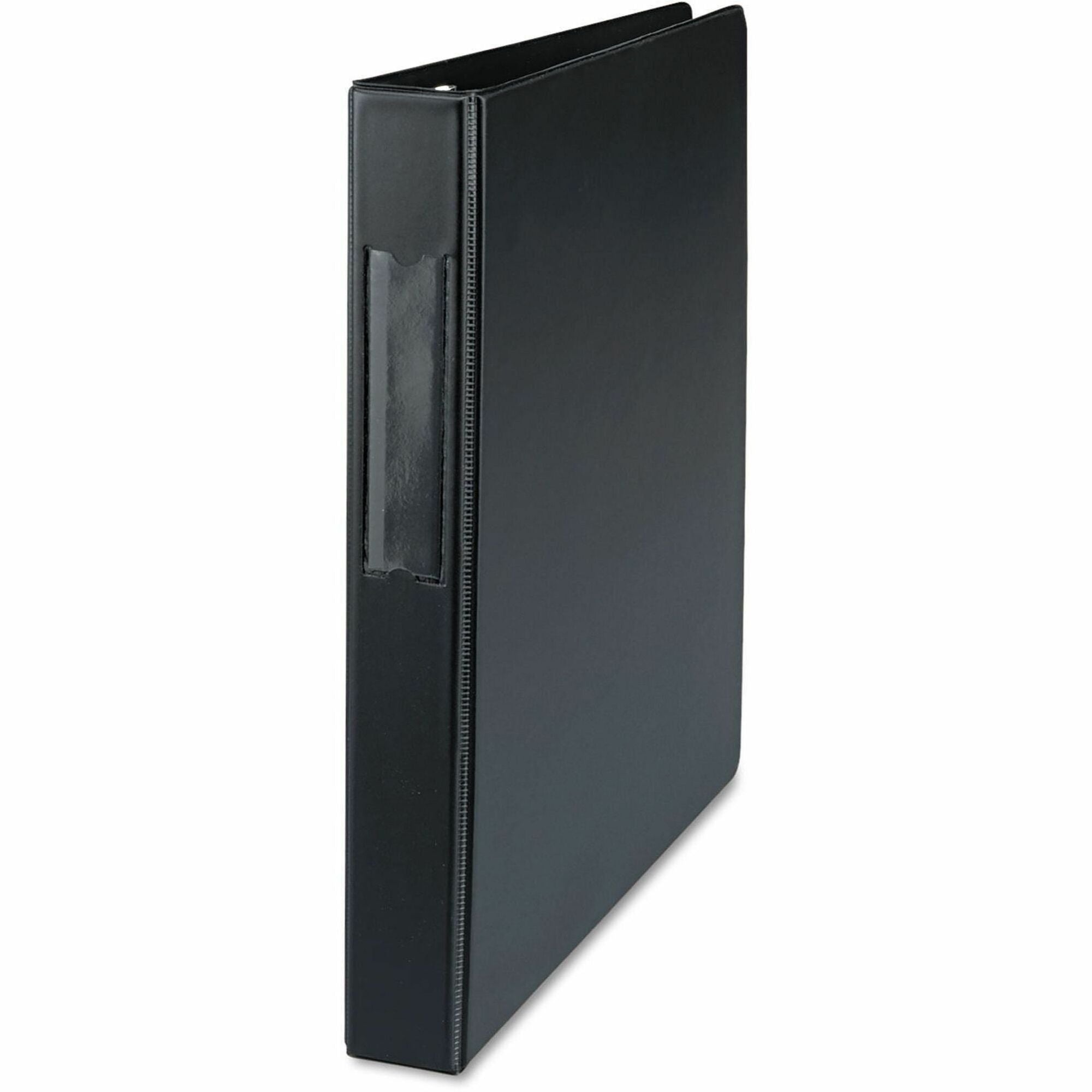 Universal Ring Binder - 1" Binder Capacity - Letter - 8 1/2" x 11" Sheet Size - 220 Sheet Capacity - 3 Ring(s) - Fastener(s): Ring - Pocket(s): 2, Inside Front & Back - Polypropylene - Black - Non-stick - 1 Each