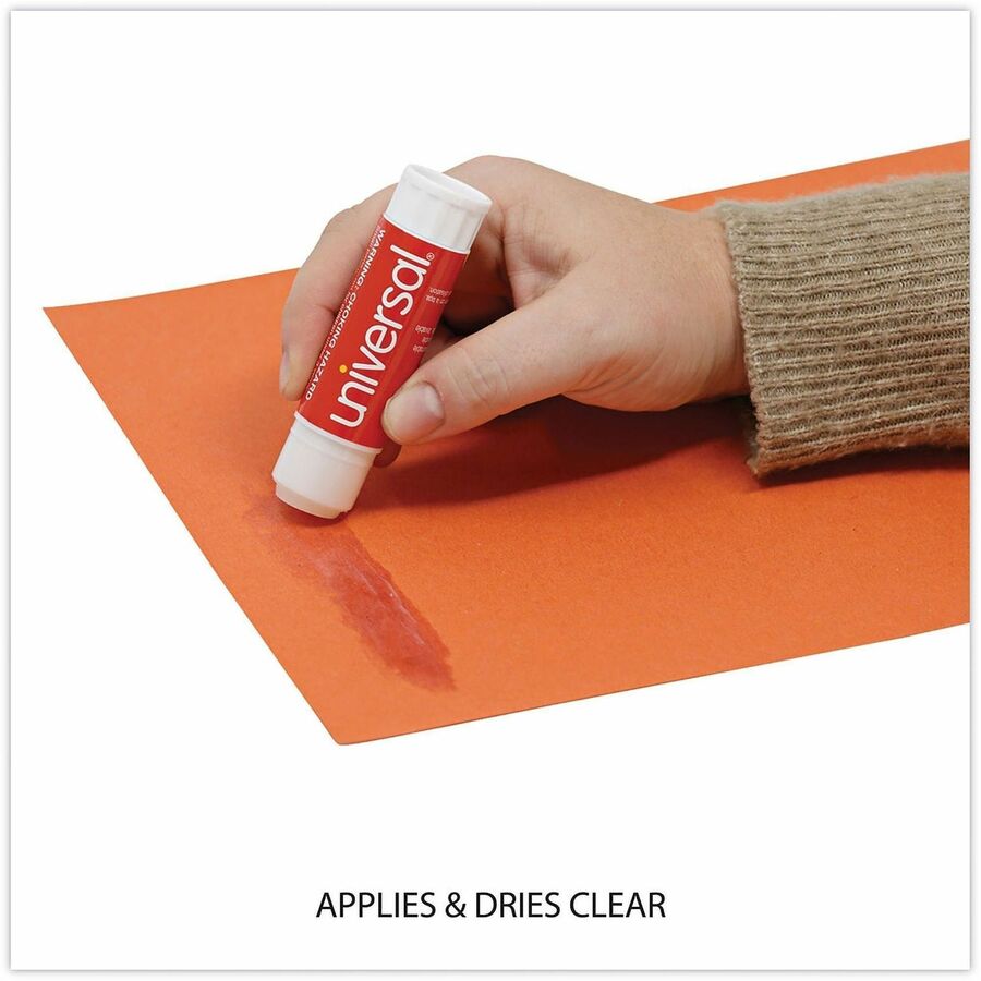 Universal Glue Stick - 0.74 oz - Clear - 12 / Pack