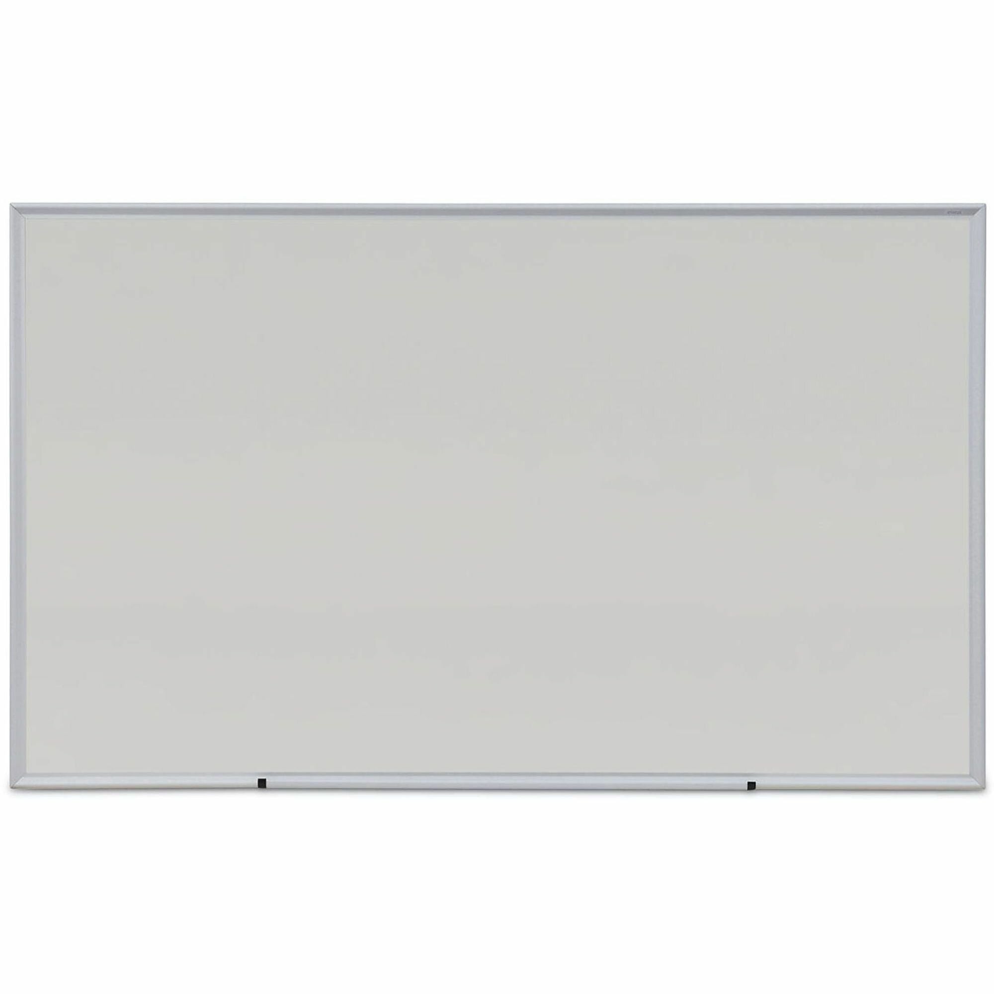 Universal Dry Erase Board - 60" (5 ft) Width x 36" (3 ft) Height - White Melamine Surface - Anodized Aluminum Frame - 1 Each