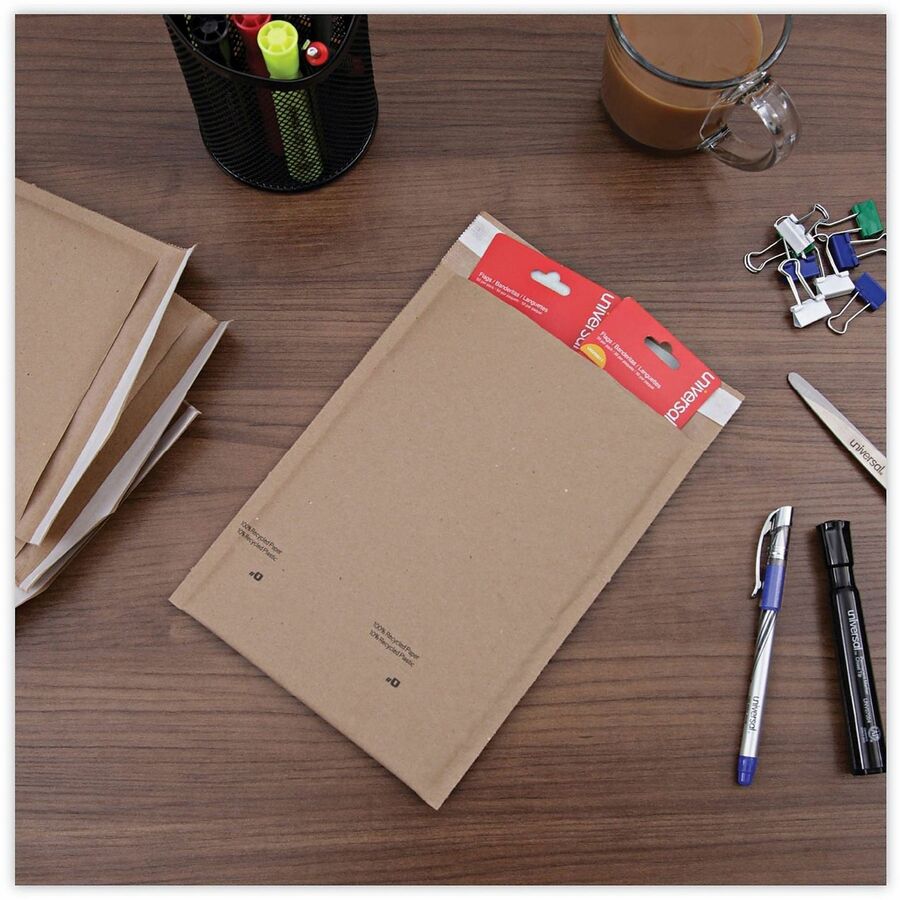 Universal Mailer - Bubble - #0 - Self Adhesive - Natural Kraft - Kraft Paper - 200 / Carton