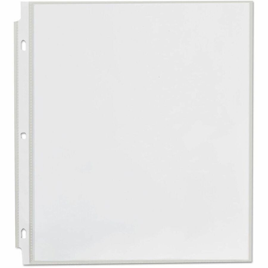 Universal Sheet Protector - 2 x Sheet Capacity - For Letter 8 1/2" x 11" Sheet - 3 x Holes - Ring Binder - Top Loading - Rectangular - Clear - Polypropylene - 200 / Box