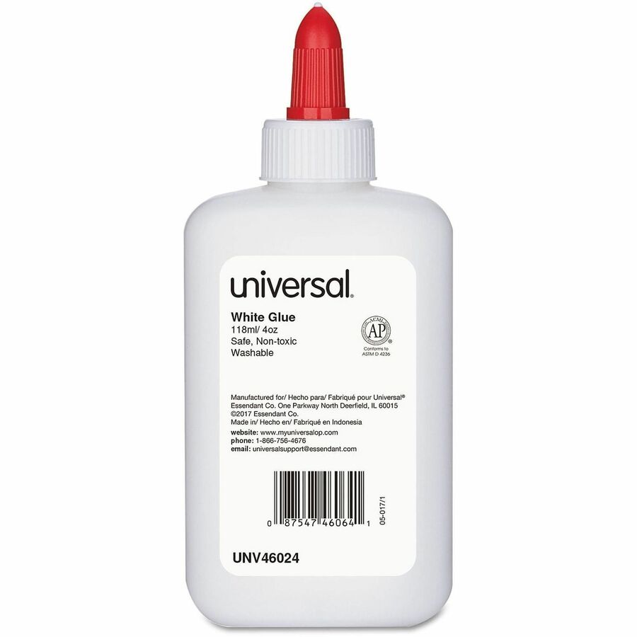 Universal All Purpose Glue - 4 fl oz - Clear, White - 3 / Pack