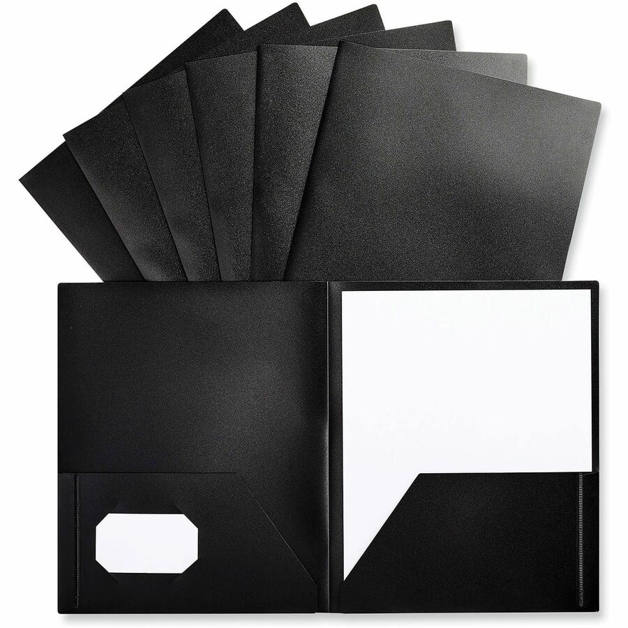 Universal Pocket Folder - 11" x 8 1/2" - 100 Sheets Capacity - 2 Pocket(s) - 10 Pack