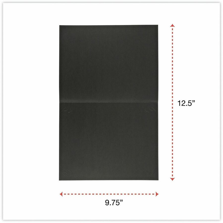 Universal Letter, A4 Certificate Holder - 8" x 10" , 8" x 10" , 8" x 10" - Paper - Black - 6 Pack