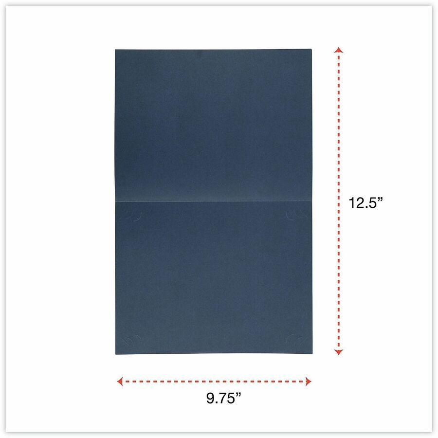 Universal Letter, A4 Certificate Holder - 8" x 10" , 8" x 10" , 8" x 10" - Paper - Navy - 6 Pack