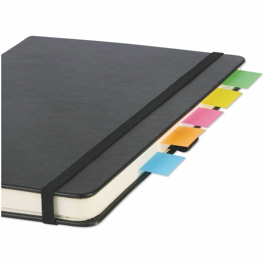 Universal Flag - 250 - 1" Flag/Note Width x 1 3/4" Flag/Note Length - Rectangle - Blue, Green, Orange, Pink, Yellow - Removable, Self-stick, Pop-up, Repositionable - Dispenser Included - 250 / Pack
