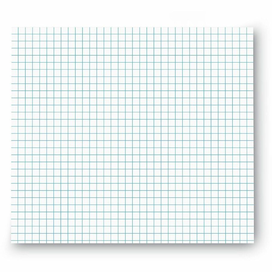Universal Quadrille/Graph Pad - 1 Subject(s) - 50 Sheets - Tape Bound - Quad Ruled Front Ruling - 15 lb Basis Weight - 11" Height x 8.5" Width - White Paper - Chipboard Cover - 1 Dozen