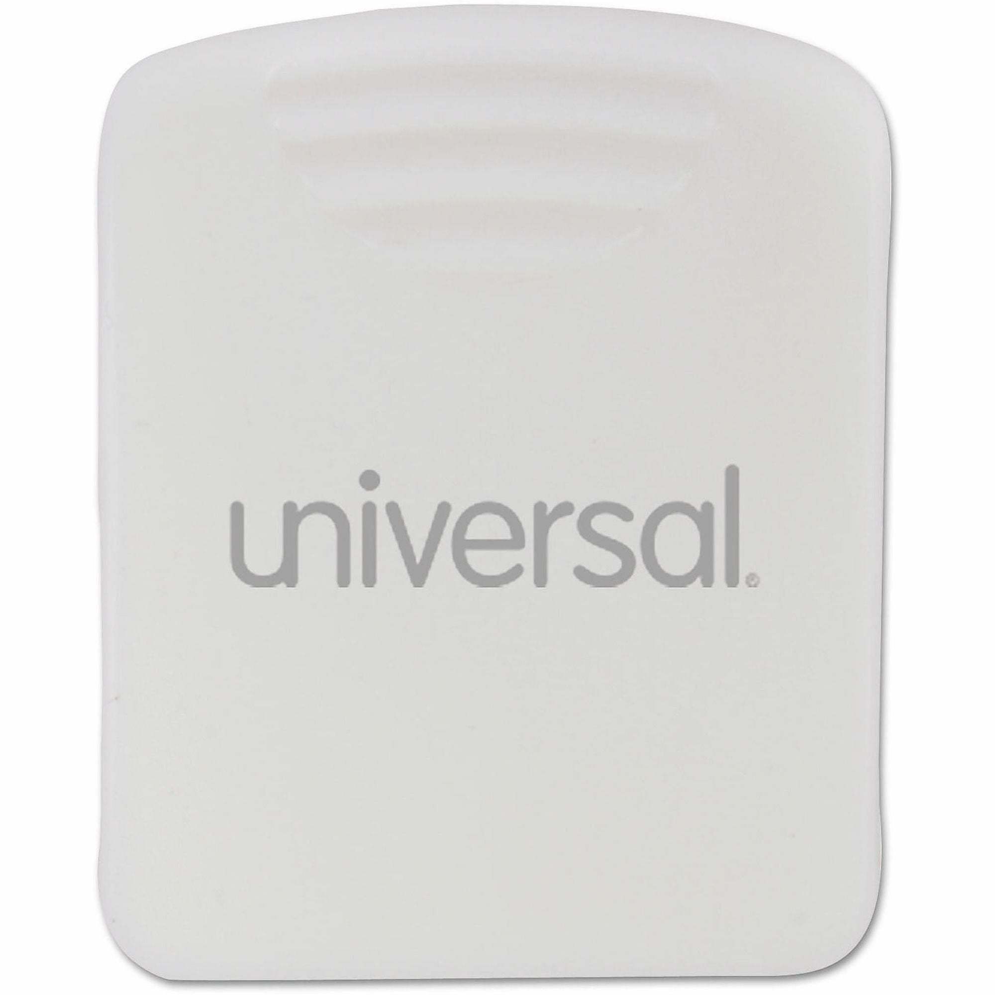 Universal Fabric Panel Wall Clips, 25 Sheet Capacity, White, 20/Pack - Standard - 5.3" Length x 2.8" Width - 25 Sheet Capacity - White - Plastic - 20 / Pack