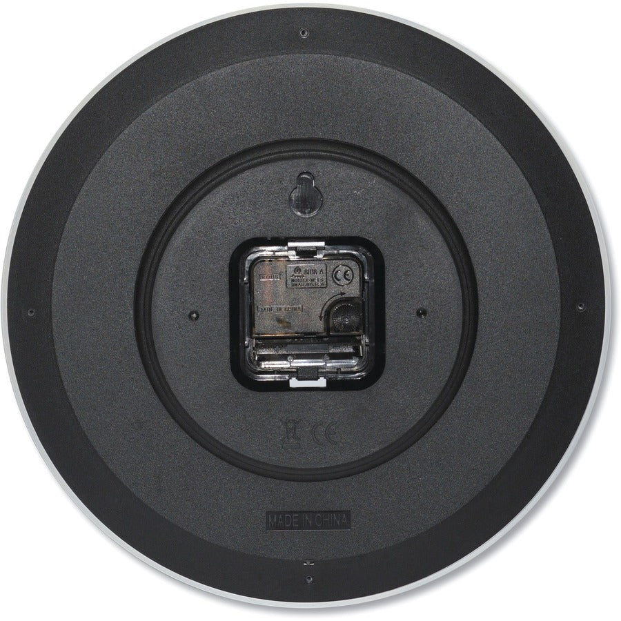 Universal Wall Clock - Analog - Quartz - White Main Dial - White Case - Plastic - Modern Style