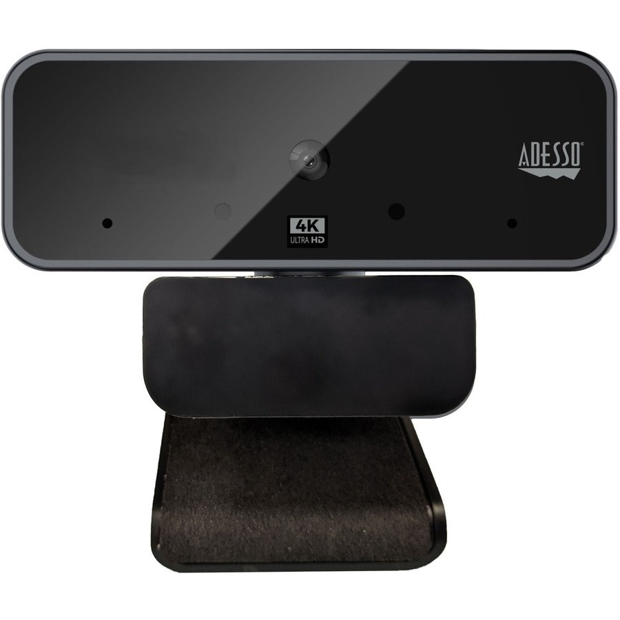 Adesso CyberTrack CyberTrack H6 Webcam - 8 Megapixel - 30 fps - Black - USB 2.0 - 3840 x 2160 Video - CMOS Sensor - Fixed Focus - 120° Angle - Microphone - For Computer, Smart TV, Notebook