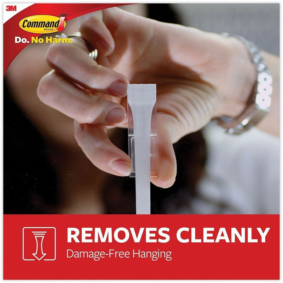 Command Large Designer Hooks, 4-1/8"H x 1-1/2"W x 1-1/2"D, White, Pack Of 16 Hooks - 16 Large Hook - 5 lb (2.27 kg) Capacity - 4.1" Height x 0.6" Width - for Coat, Painted Surface, Smooth Surface, Tile, Glass, Metal, Wood, Jacket, Banner, Accessories, ...