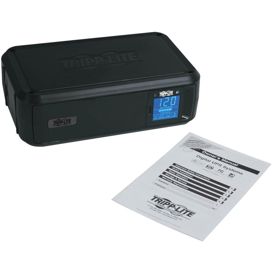 Tripp Lite series OmniSmart OMNI900LCD 900 VA Tower UPS - Tower - 20 Hour Recharge - 3 Minute Stand-by - 110 V AC Input - 120 V AC, 120 V AC Output - Pulse-width Modulated Sine Wave - USB - 8 x NEMA 5-15R Receptacle(s)