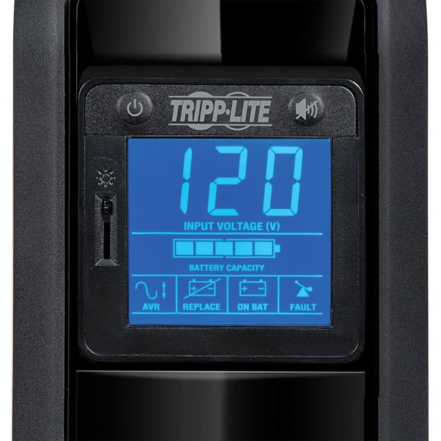 Tripp Lite series OmniSmart OMNI900LCD 900 VA Tower UPS - Tower - 20 Hour Recharge - 3 Minute Stand-by - 110 V AC Input - 120 V AC, 120 V AC Output - Pulse-width Modulated Sine Wave - USB - 8 x NEMA 5-15R Receptacle(s)