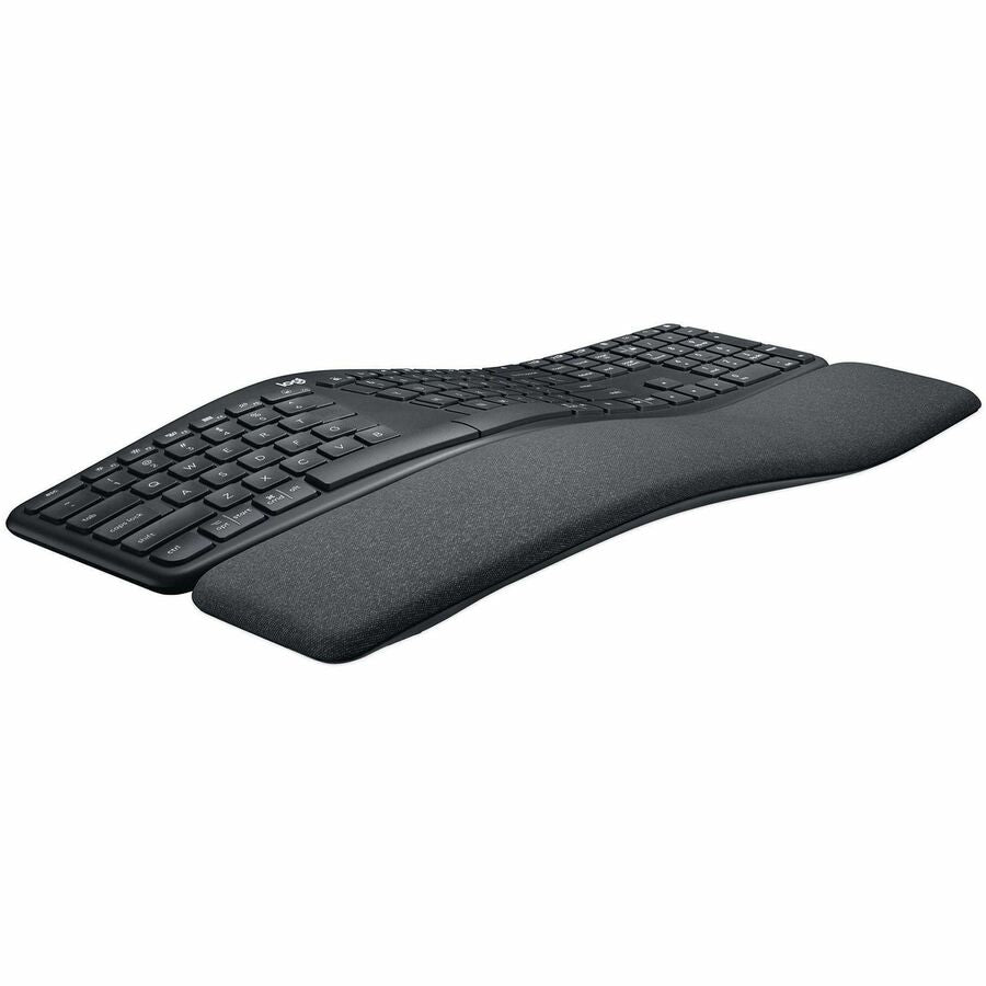 Logitech ERGO K860 Split Ergonomic Keyboard - Wireless Connectivity - Bluetooth - 32.81 ft - ChromeOS - PC, Mac - AAA Battery Size Supported - Graphite