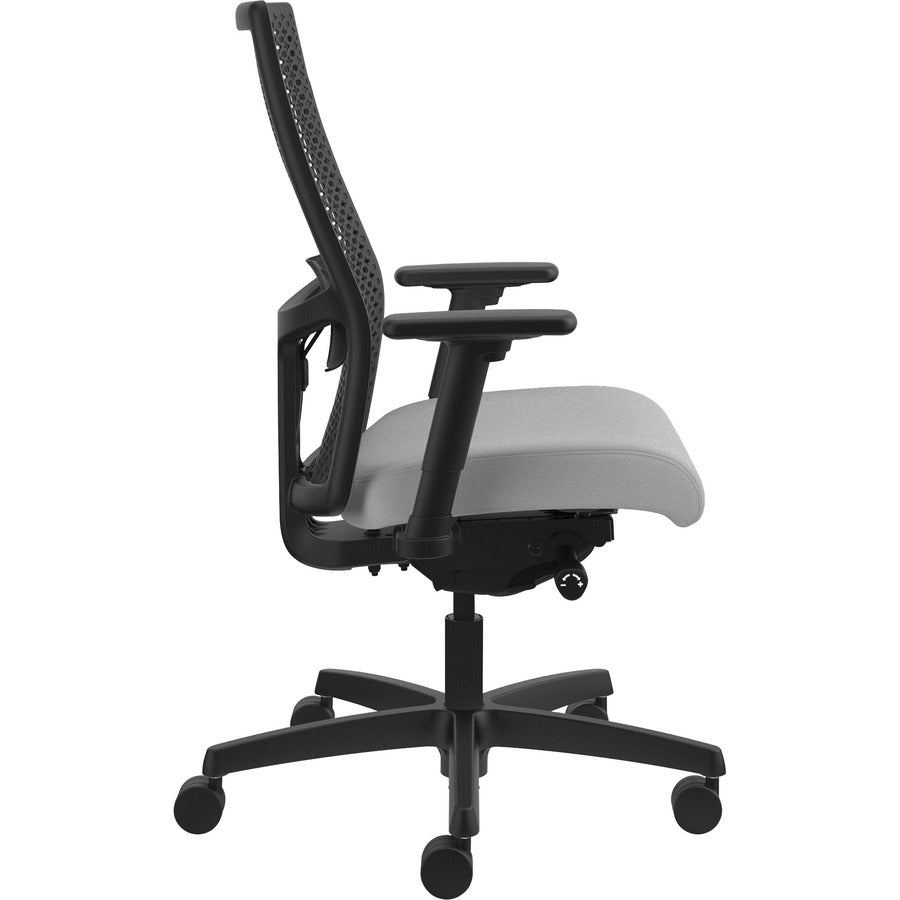 HON Ignition ReActiv Chair - Frost Seat Color - Fabric Seat Material - Black Back Color - Mesh Back Material - Black Frame Color - Mid Back - Frost - 1 Each