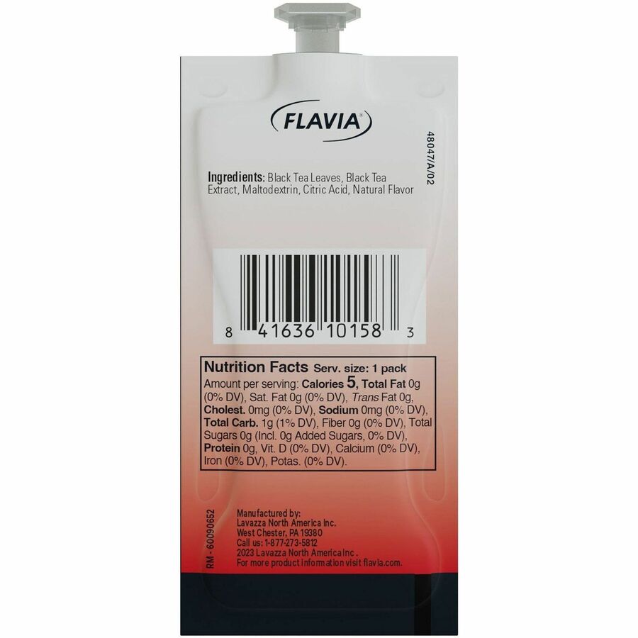 Flavia Bright Tea Co. Black Iced Tea Black Iced Tea Freshpack - Compatible with Flavia Creation 300 with Chill Refresh Module, Flavia Creation 600 with Chill Module - Black Iced Tea - Caffeine-free - Kosher - 100 / Carton