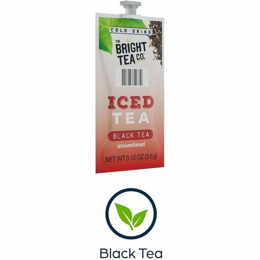 Flavia Bright Tea Co. Black Iced Tea Black Iced Tea Freshpack - Compatible with Flavia Creation 300 with Chill Refresh Module, Flavia Creation 600 with Chill Module - Black Iced Tea - Caffeine-free - Kosher - 100 / Carton