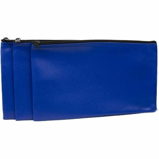 ControlTek Carrying Case Travel Essential - Blue - Tear Resistant, Drop Resistant, Spill Resistant - Vinyl Body - Vinyl Exterior Material - 11" Width x 6" Depth - 3 / Pack
