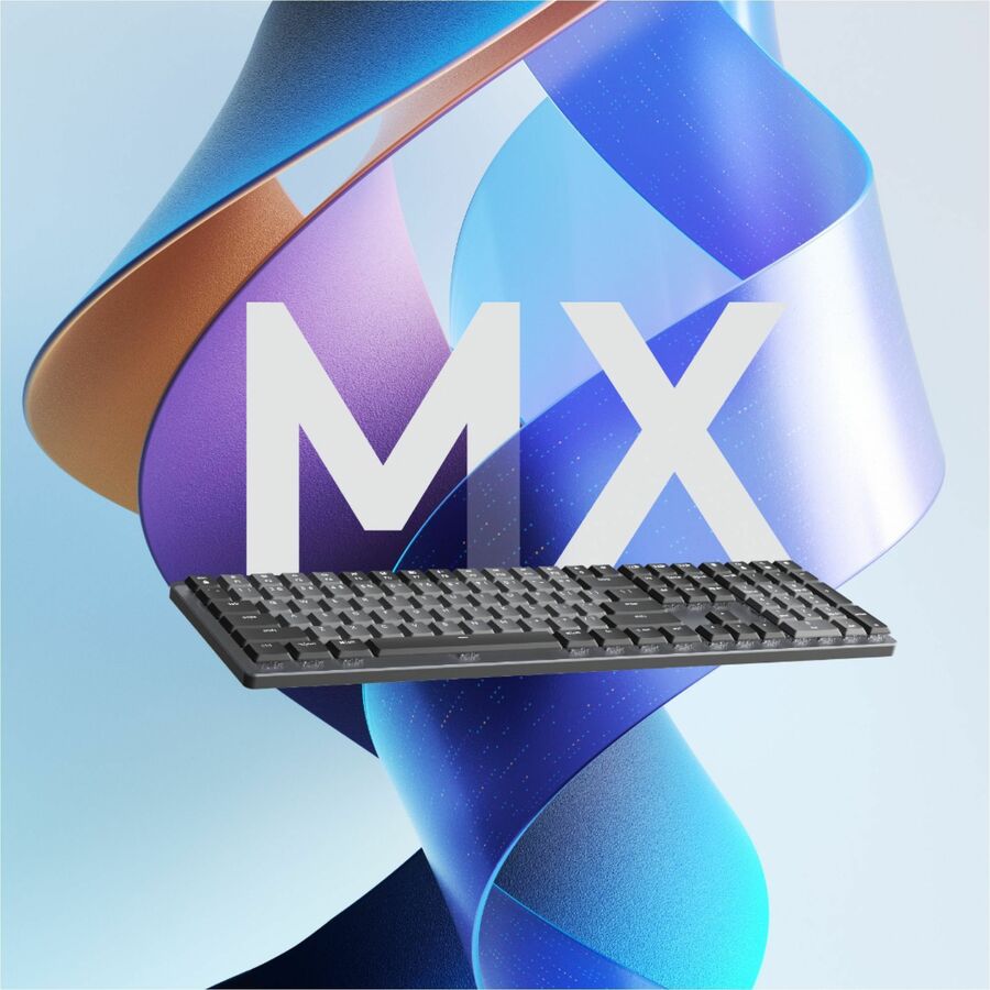 Logitech MX Mechanical Keyboard - Wireless Connectivity - Bluetooth - 33 ft - USB Interface - Windows 10, Windows 11, macOS 10.15, iOS 14, iPadOS 14, Linux, ChromeOS, Android 8.0 - PC, Mac - Mechanical Keyswitch - Proprietary Battery Size Battery Size ...