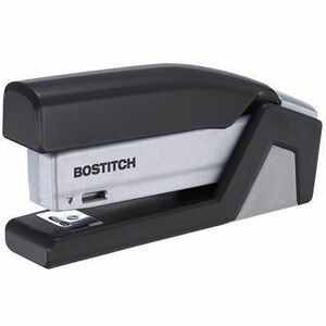 Bostitch 500 Compact Stapler - Staples Upto 15 Sheet - Half Strip - Black, Gray - 1 Each