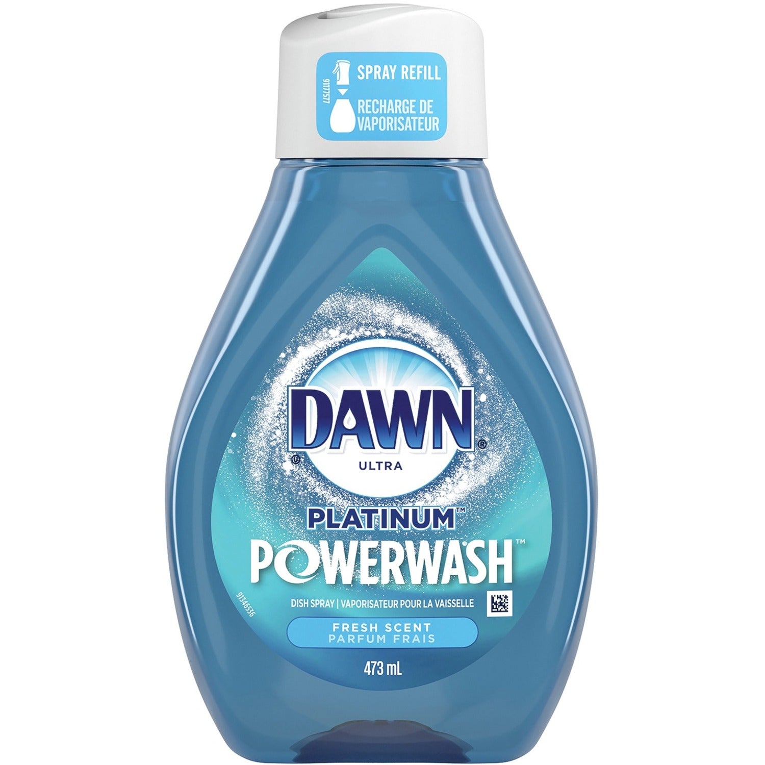 Dawn Platinum Powerwash Dish Spray Refill - 16 fl oz (0.5 quart) - Fresh Scent - Biodegradable, Refillable - 1 Bottle