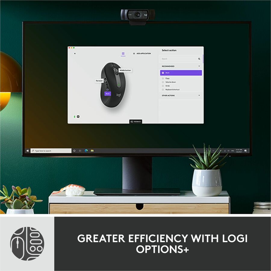Logitech Signature MK650 Combo for Business Wireless Mouse and Keyboard Combo - USB Plunger Wireless Bluetooth/RF Keyboard - 118 Key - English (US) - Off White - USB Wireless Bluetooth/RF Mouse - 4000 dpi - Scroll Wheel - Off White - Symmetrical - AA -...