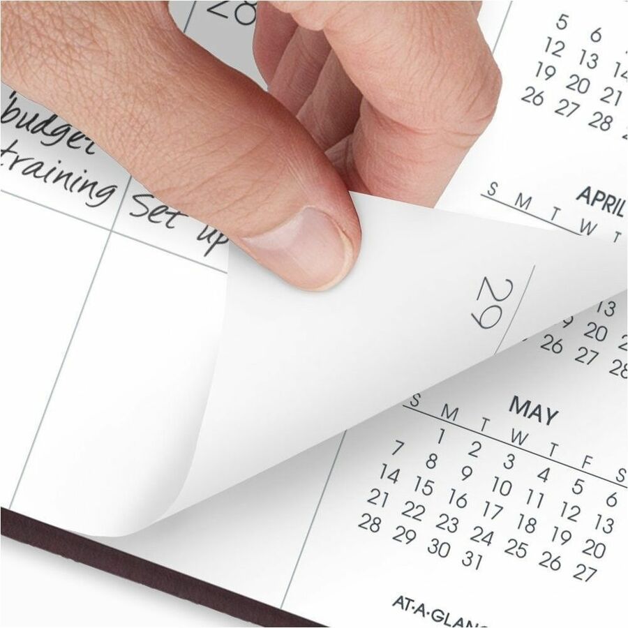 At-A-Glance 2025 Monthly Planner, Winestone, Large, 9" x 11" - Large - Monthly - 15 Month - January 2025 to March 2026 - 1 Month Double Page Layout - 9" x 11" Sheet Size - White Sheet - Wire Bound - Winestone Cover - Bleed Resistant Paper, Writable Sur...