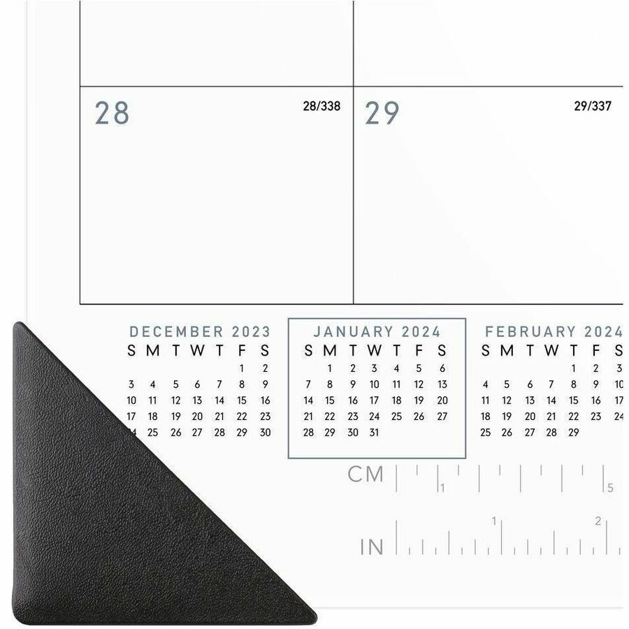 At-A-Glance Contemporary 2026 Monthly Desk Pad Calendar 21-3/4" x 17" - Standard - Julian Dates - Monthly - 12 Month - January 2026 to December 2026 - 1 Month Single Page Layout - 21 3/4" x 17" Sheet Size - 2 x Holes - Headband - Desk Pad - White - Pap...