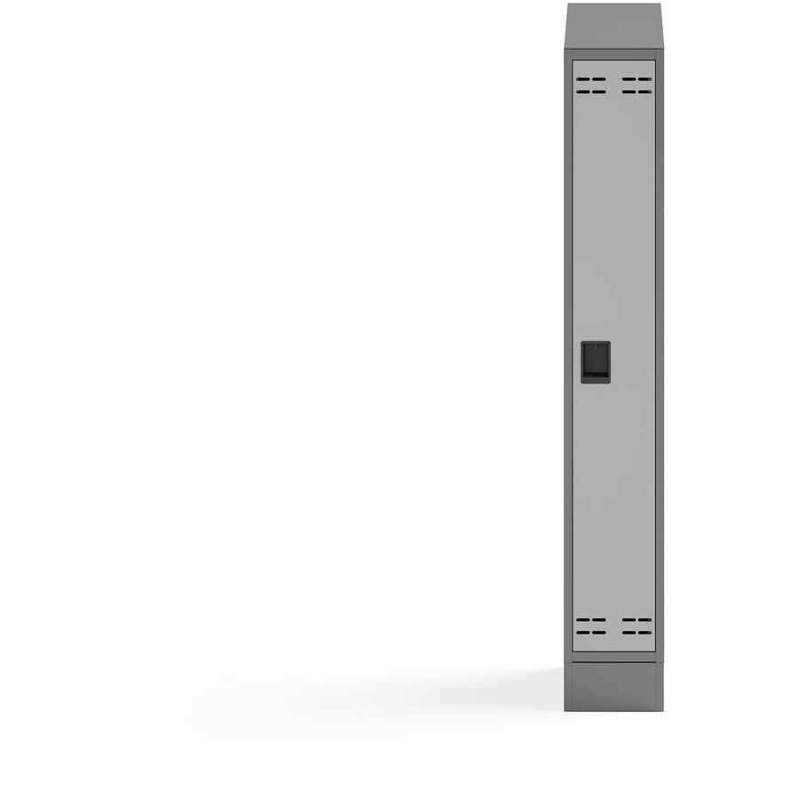 Safco Single Continuous Metal Locker Base Addition 11.7"W x 16"D x 5.75"H - 4.50 lb Load Capacity x 11.70" Width x 16" Depth x 5.75" Height - Easy to Install - Metal - Gray - 1 Each