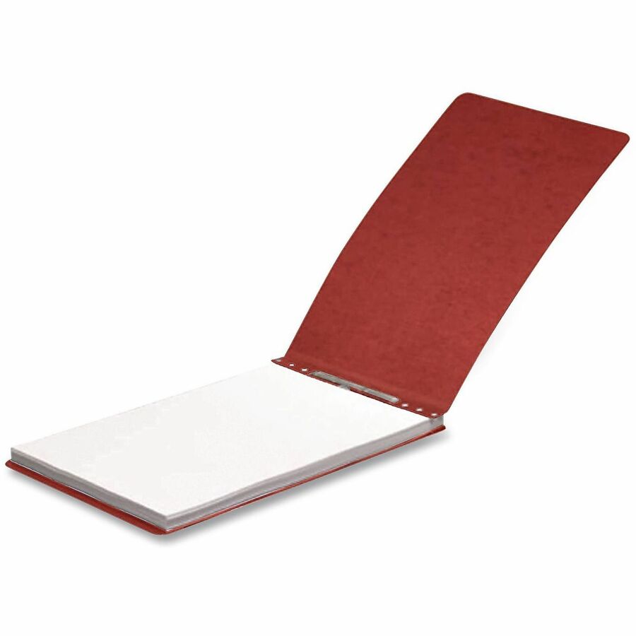 ACCO Presstex Letter Report Cover with Fastener - 3" Folder Capacity - Prong Fastener(s) - 3" Fastener Capacity - Top Tab Location - 20 pt. - Brick Red - Reinforced, Moisture Resistant, Top Bound, Stackable, Flat, Spine, Tear Resistant, Tyvek Tape Spin...