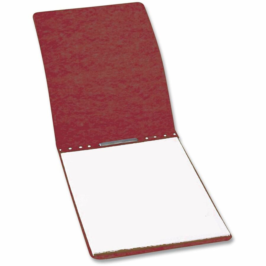 ACCO Presstex Letter Report Cover with Fastener - 3" Folder Capacity - Prong Fastener(s) - 3" Fastener Capacity - Top Tab Location - 20 pt. - Brick Red - Reinforced, Moisture Resistant, Top Bound, Stackable, Flat, Spine, Tear Resistant, Tyvek Tape Spin...