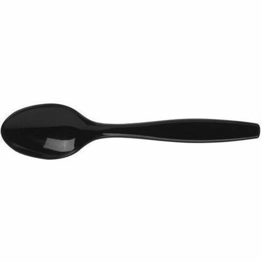 Dixie Cutlery Set - Spoon - Spoon - Food - Disposable - Plastic, Polypropylene - Black - 1000 / Case