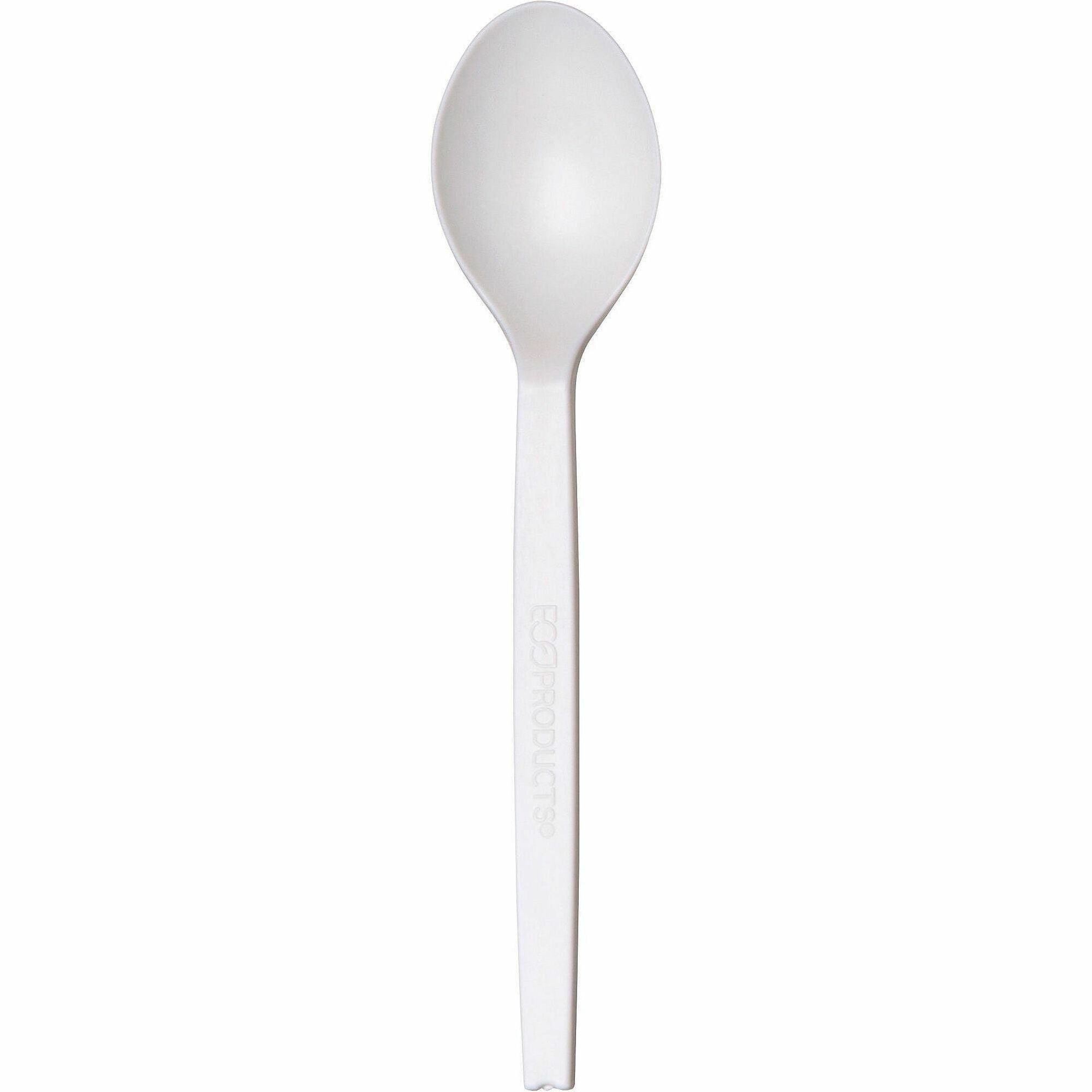 WNA 7" Plant Starch Spoons - Spoon - Breakroom - Beige - 50 / Pack