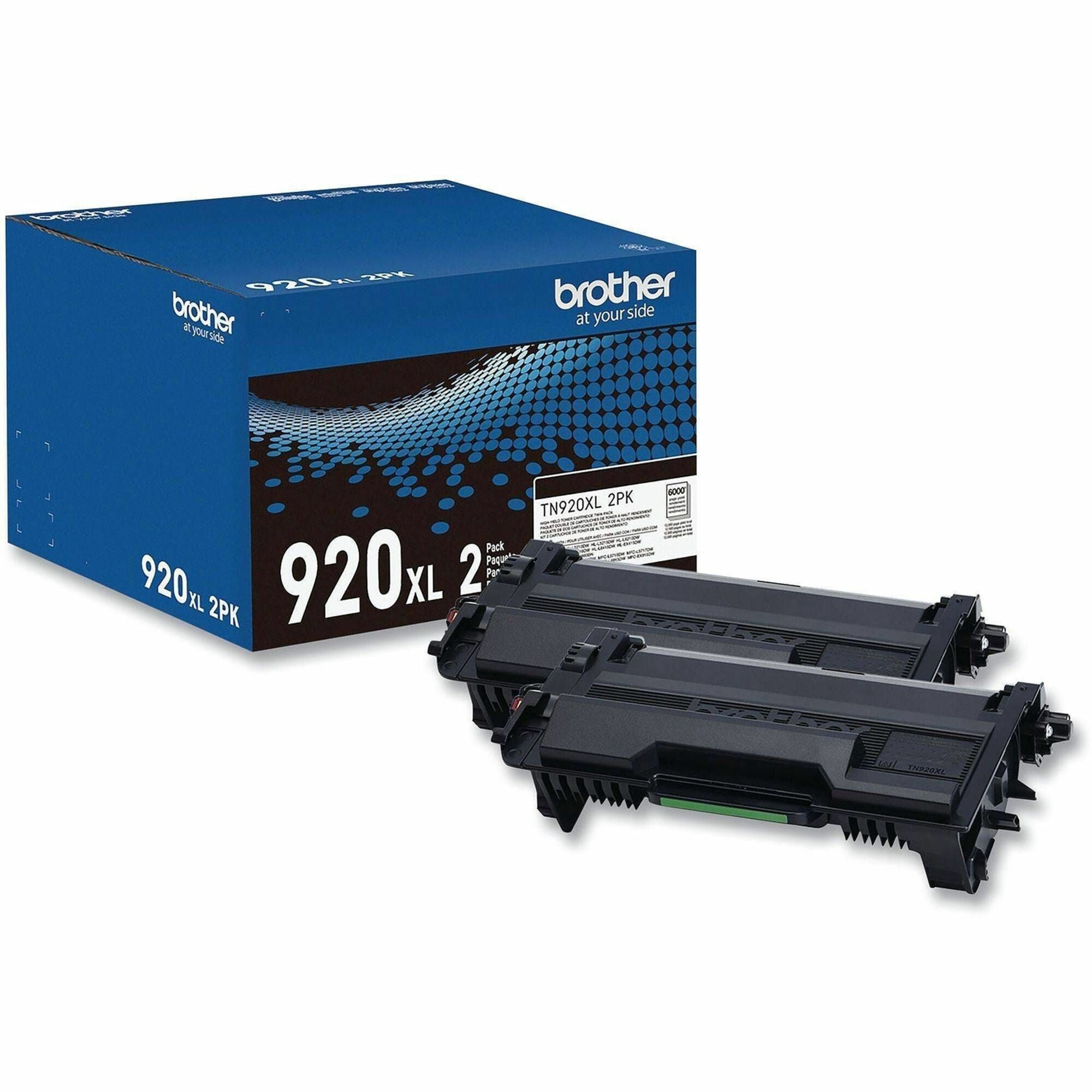 Brother Original High Yield Laser Toner Cartridge - Twin-pack - Black - 2 Each - 6000 Pages